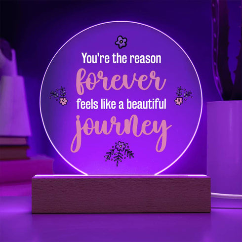 A beautiful jouney- LED Circle Plaque